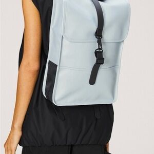 Rains Sky blue waterproof backpack